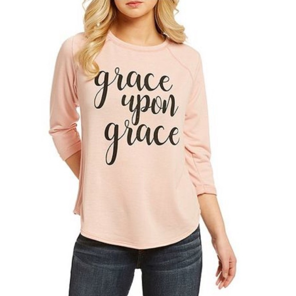 Grace Upon Grace 3/4 Sleeve Screen Tee